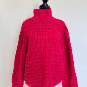 LG - H&M Oversized Thick Pink Knit Sweater